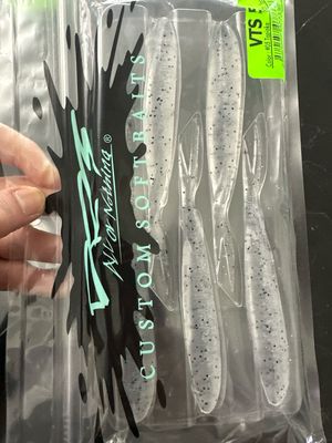 DRT VTS 5 (5”) Split Tail JDM Soft Swimbaits. #05 Tapioca. 5 Baits Per Pack. Great JDM Softbaits NIP