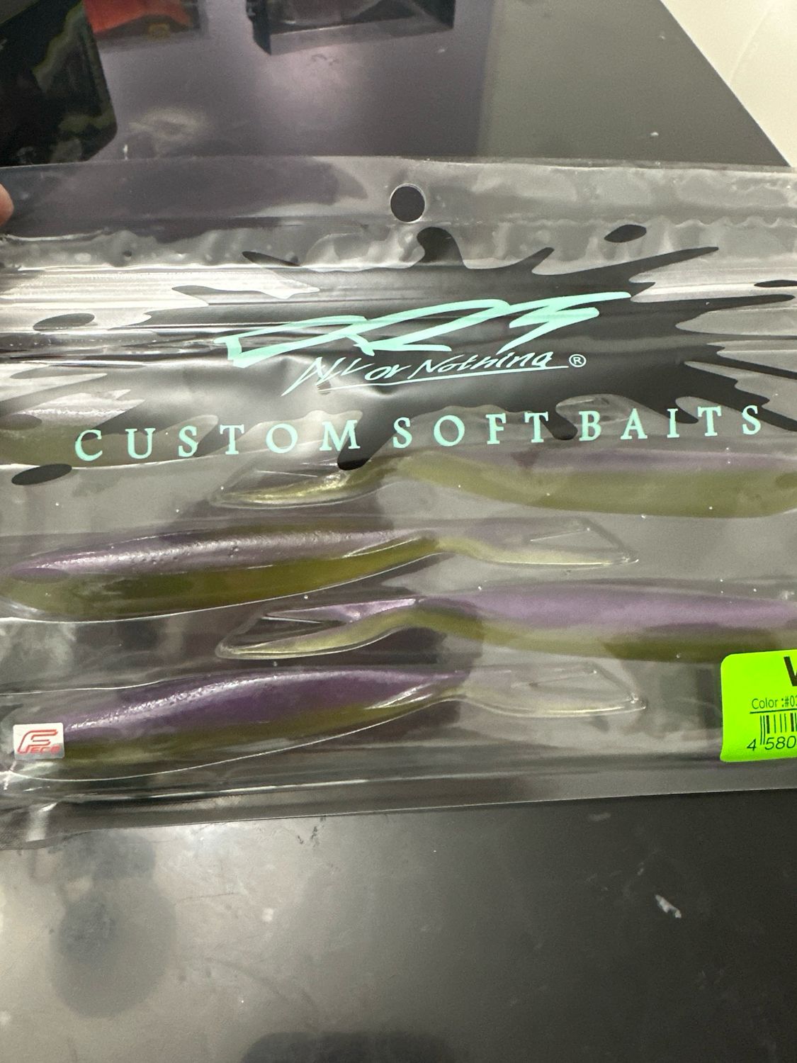 DRT VTS 5. 5” JDM Soft Swimbaits. #03 Purple Winny. 5 Baits Per Pack. NIP
