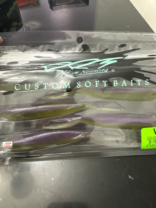 DRT VTS 5. 5” JDM Soft Swimbaits. #03 Purple Winny. 5 Baits Per Pack. NIP