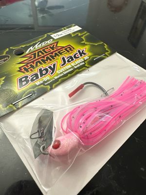Ever Green Jack Hammer Baby Jack 1/2oz #31 Morizo Pink Custom Bladed Jig
