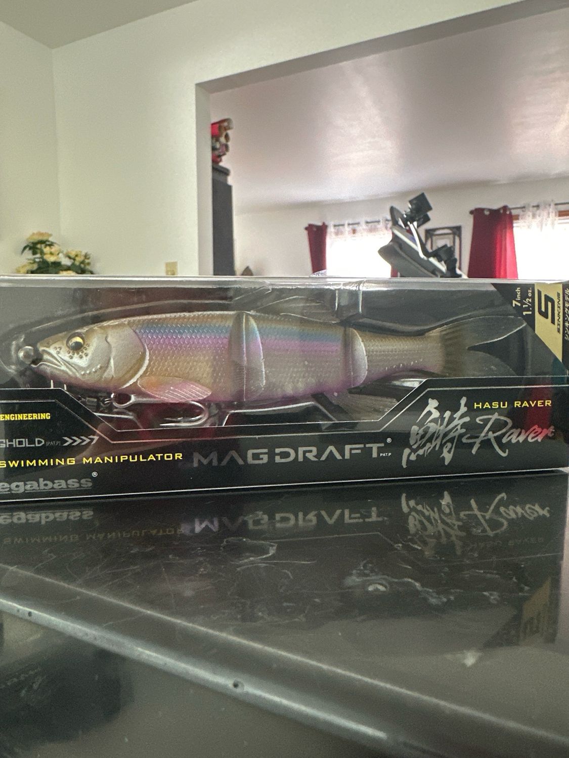 Megabass Magdraft Hasu Raver (Sinking) #04 Blue Shad II 7inch 1.1/2oz