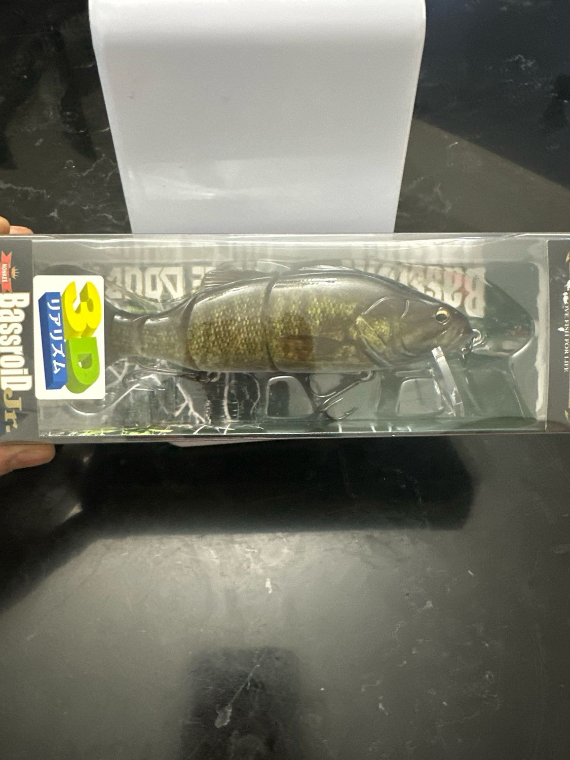 Imakatsu Bassroid Jr Triple Double #523 River Small, 5.6” 1.6oz, Slow Float 0-3’ JDM Swimbait.