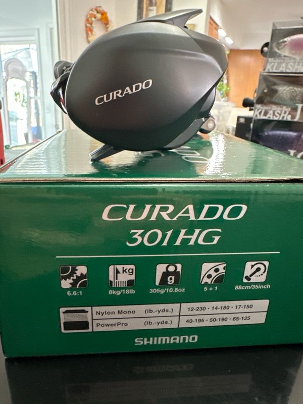Shimano Fishing CURADO 301HG (Left Handle) 6.6:1 Baitcast Reel