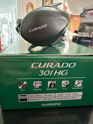 Shimano Fishing CURADO 301HG (Left Handle) 6.6:1 Baitcast Reel