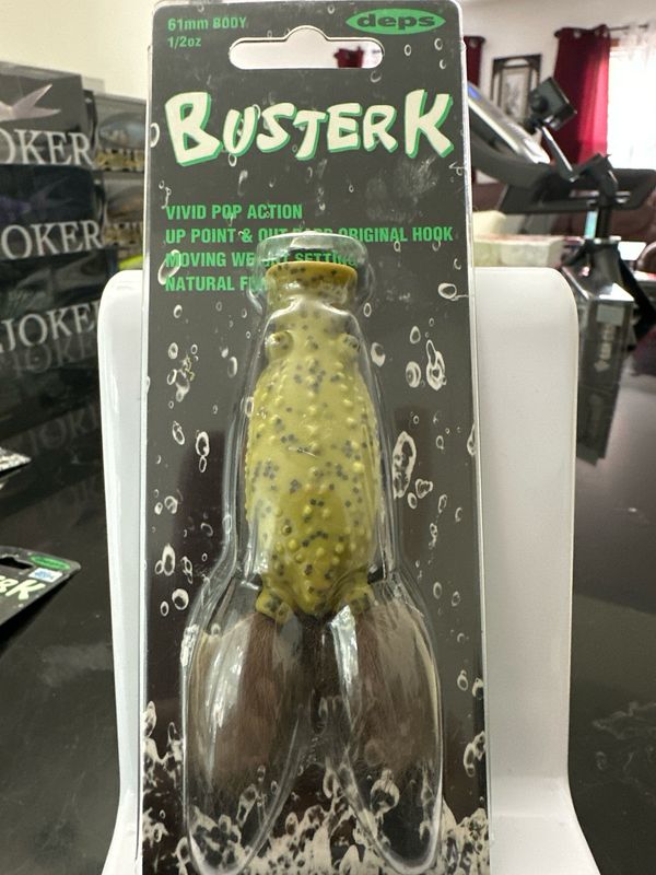 Deps Buster K Popping Frog #09 Moss Green Toad 61mm Body | 1/2oz