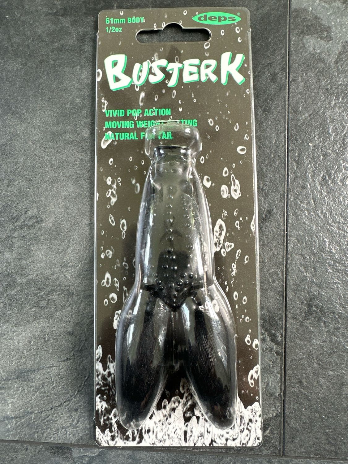 Deps Buster K Popping Frog #01 Jet Black 61mm Body | 1/2oz