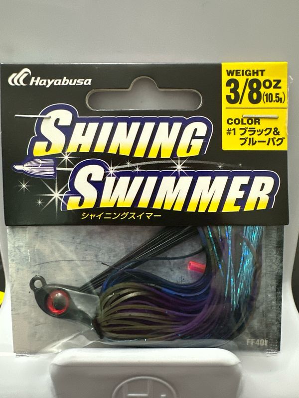 Hayabusa Shining Swimmer 3/8oz #1 Black &amp;  Blue Bug