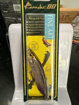Megabass Karashi 80. New Megabass 3.2” 7/16oz Twitch Bait. FA (Fine Art) Ghost Wakasagi.