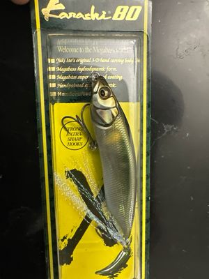 Megabass Karashi 80 NEW Megabass 3.2” 7/16oz Slow Sinking Twitch Bait. SH Se Ayu. NIP