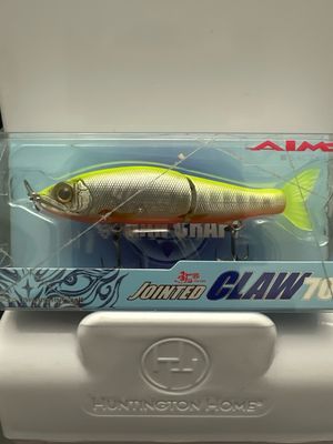 Gan Craft Jointed Claw 70 Salt Custom #AS-10 Chart &amp; Orange 70mm 4.1g Floating