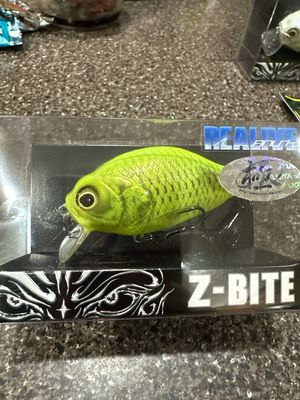 Gan Craft Z-Bite Realive #U-22 Faint Glow Full Chart. 65mm, 3/4oz, Floating. New In Boxes.