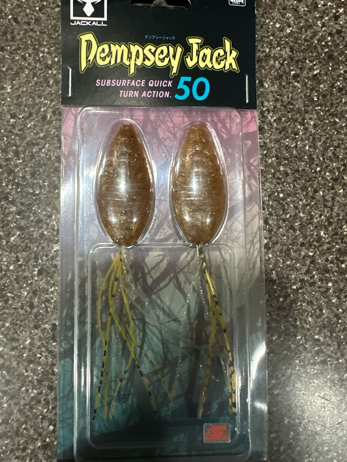 Jackall Dempsey Jack 50’s VERY Hard To Get. GREAT New JDM Elastomer Subsurface Quick Turning Baits. Check Out YouTube Videos On These! Exact Baits In Pics. NIP