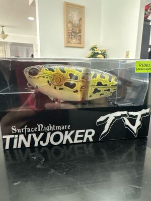 DRT Tiny Joker Ribbit (Brass Rattle) GREAT Color TJ Frog. 1.5 Oz, 3.6”. NIP