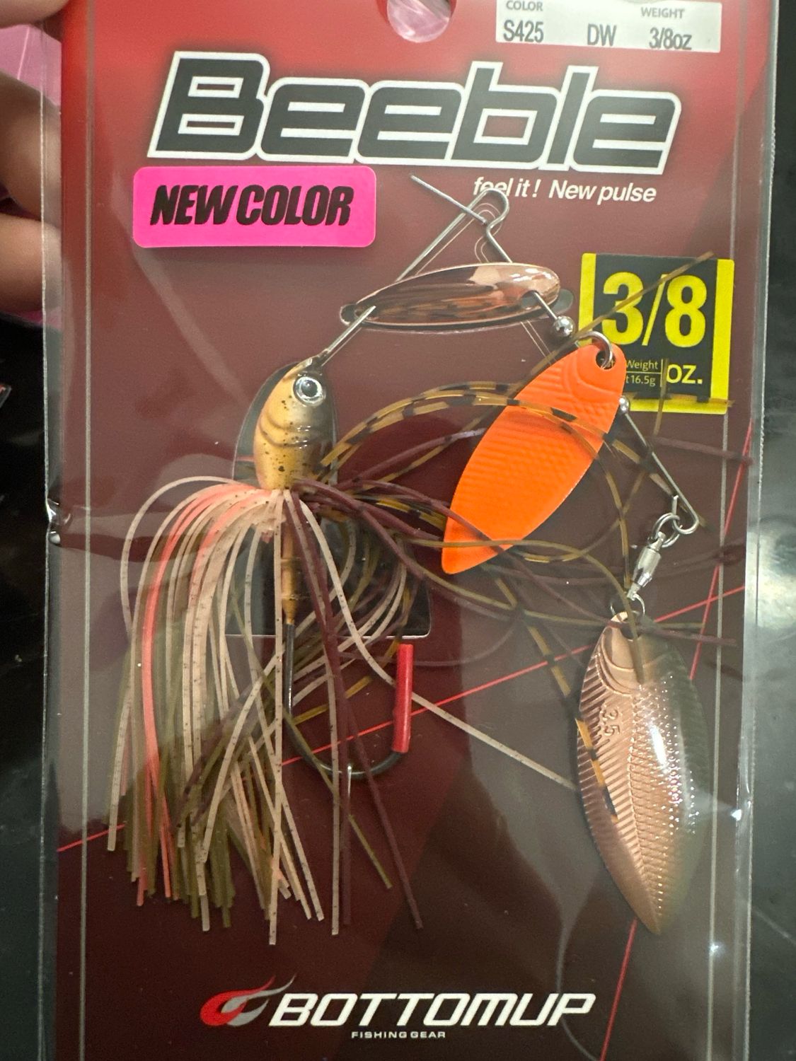 BottomUp Beeble DW 3/8oz S425 Brown Candy Spinnerbait