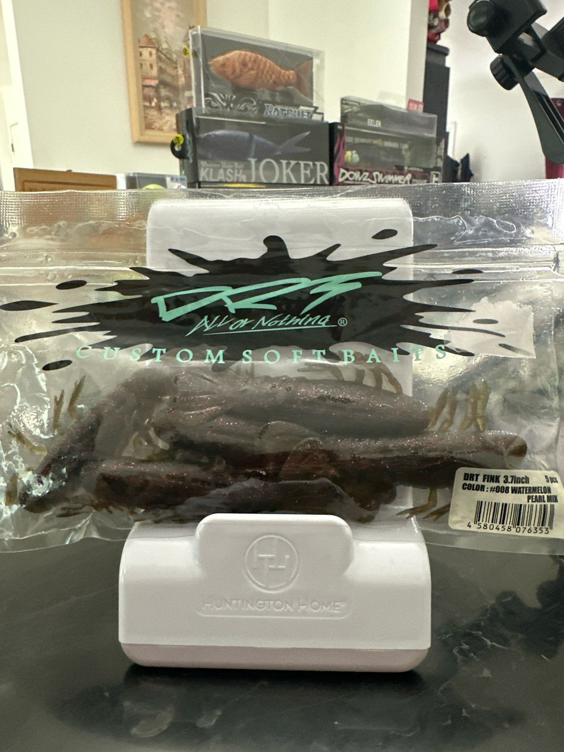 Drt Fink Craw 3.7”. Fabulous And Super Hard To Find JDM Soft Craws. #008 Watermelon Pearl Mix. Fabulous Color. New Unopened Package But Package Little Sticky. Exact Bait In Pics