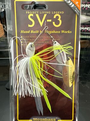 Megabass SV-3 DW 3/8oz #08 White Chart