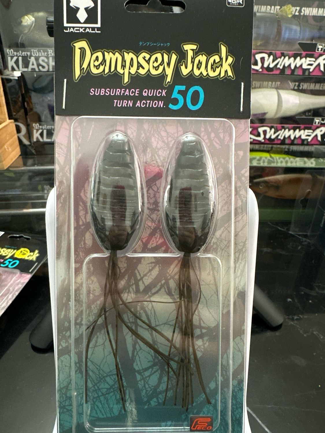 Jackall Dempsey Jack 50 Green Pumpkin Pepper 50mm | Slow Sinking