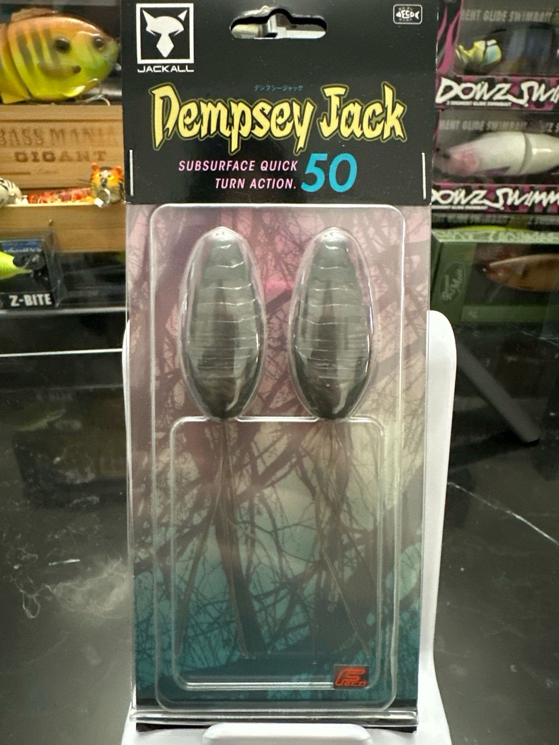 Jackall Dempsey Jack 50 Confidence Smoke 50mm | Slow Sinking