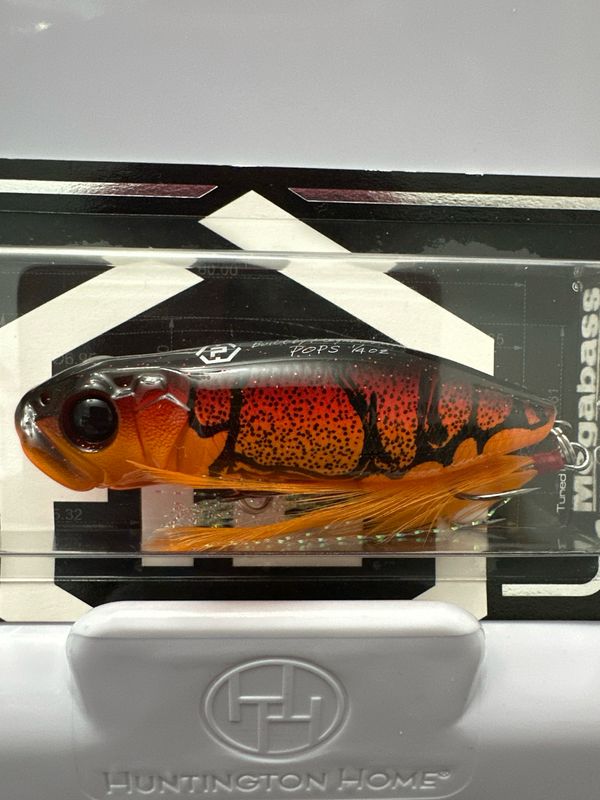 Megabass MPW Pops #7 Fire Craw 60mm | 1/4oz Topwater