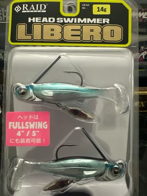 Raid Japan Head Swimmer Libero 14g #HSL03 Ice Back