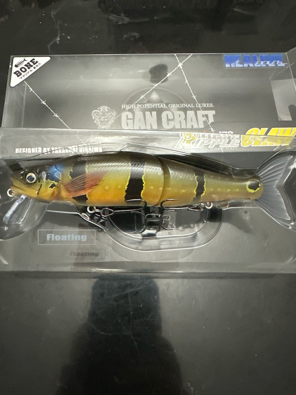 Gan Craft Ripple Claw 178 Realive Bone GAN-42 Peacock. Gorgeous! NIP
