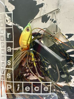 Bass Puzzle Grass Piece Flex 5/8oz G16 Blue Gill