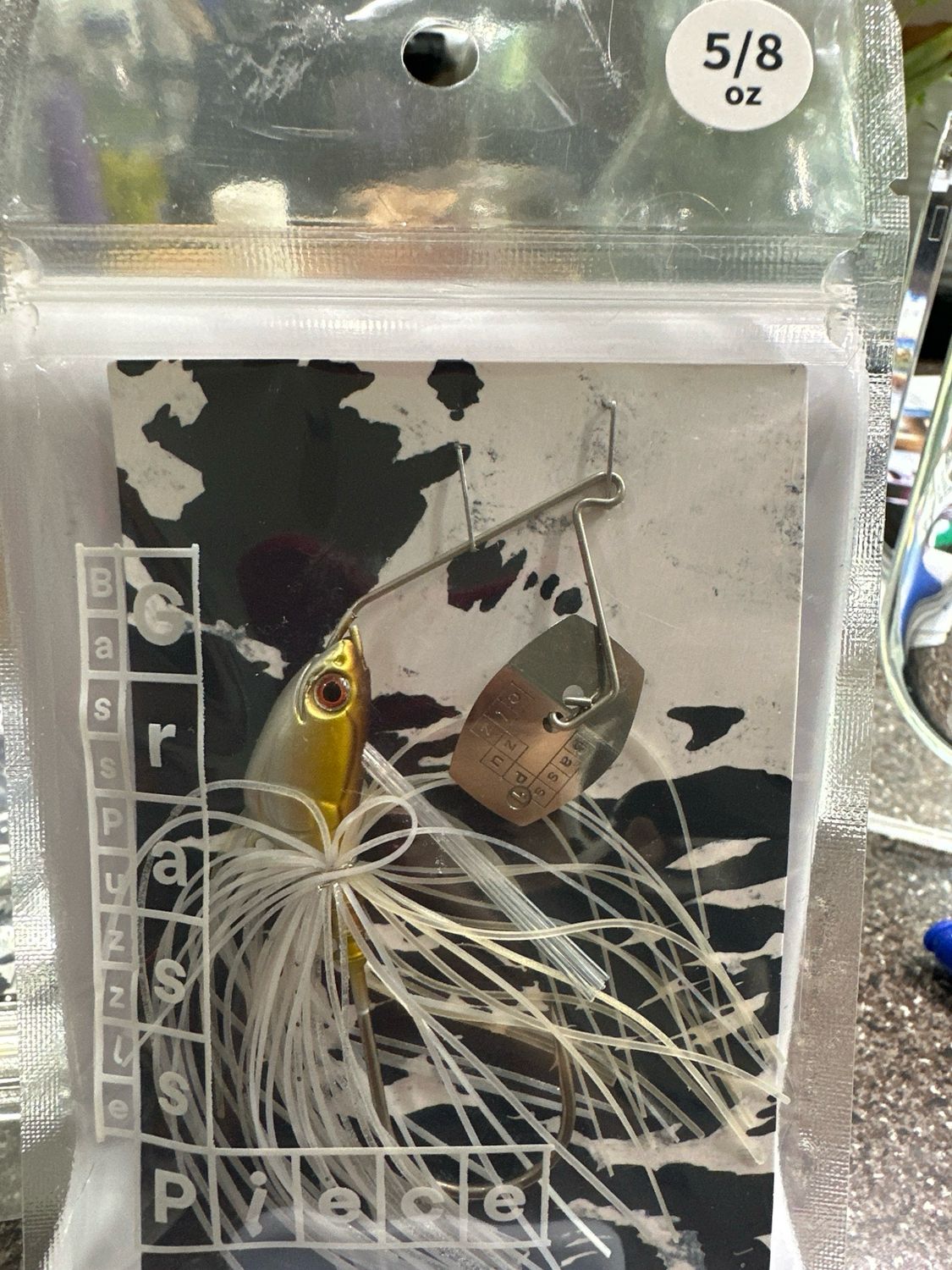 Bass Puzzle Grass Piece Flex 5/8oz Sake Bomber
