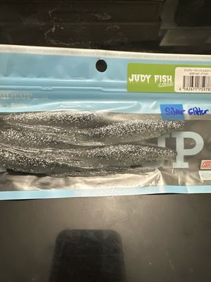 HideUp Judy Fish 4.2inch #297 Silver Glitter 5baits/pack