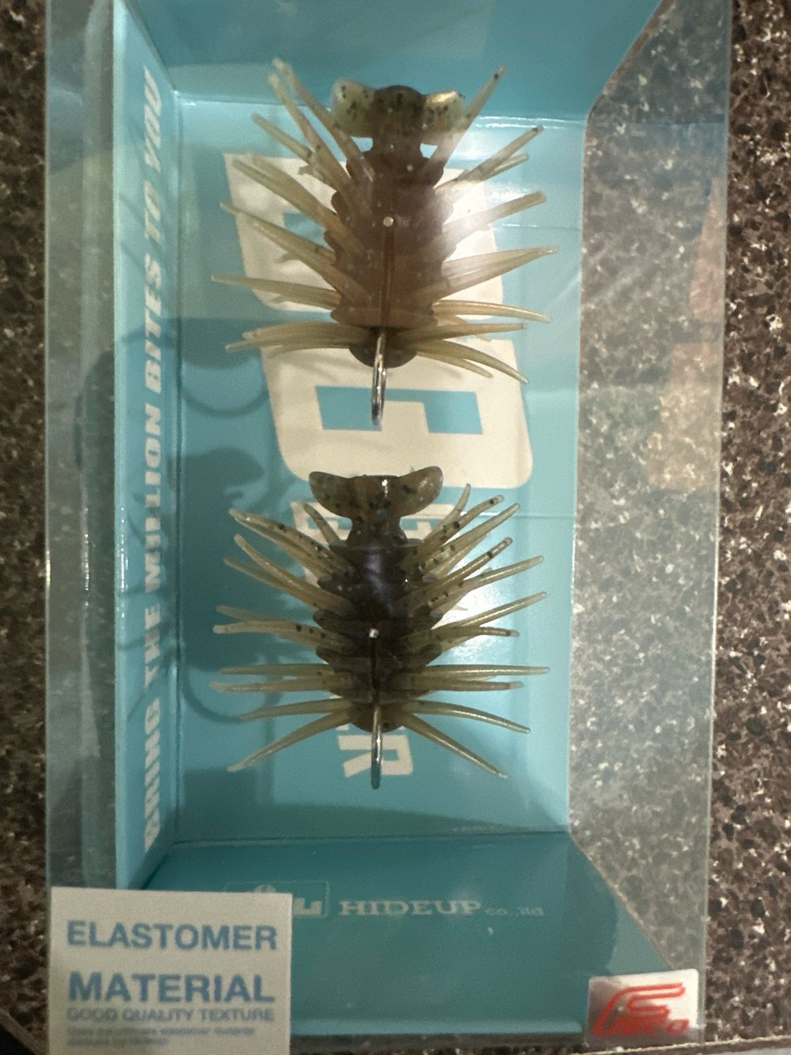 Coike Bug Bombers NEW! #142 Light Green Pumpkin/bkack Blue Flake. 2 Baits Per Pack. Exact Bait In Pics. NIB