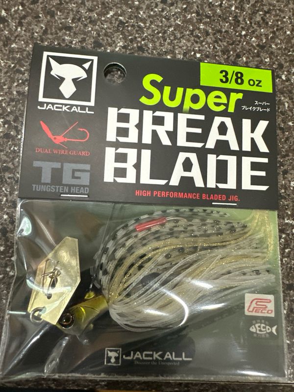 Jackall Super Break Blade. 3/8oz Japan Shad. Tungsten Head, Very Hard To Find GREAT JDM Chatters. NIP