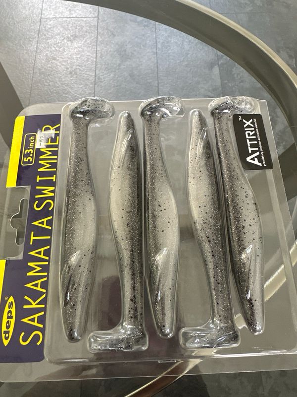 Deps Sakamata Swimmer 5.3inch #127 Silver Shad 5baits/pack