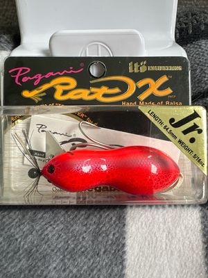 Megabass Pagani Rat X Jr #14 VR (Viper Red) Hand Made Of Balsa 64.5mm | 5/16oz Topwater