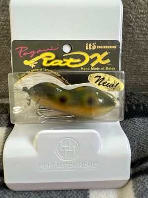 Megabass Pagani Rat X #10 SGF (Spotted Green Frog) Hand Made Of Balsa 77mm | 1/2oz Topwater