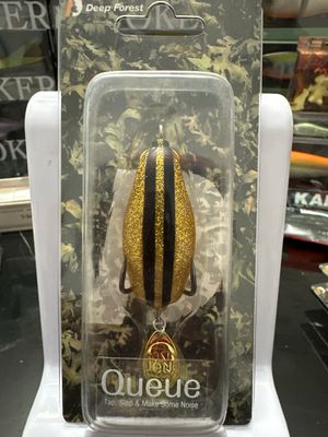 Deep Forest Queue Frog Que-017 Gold. Ultra Premium JDM Topwater Frogs. NIP
