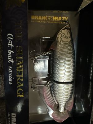 Dranckrazy Sumeragi Silver Arowana. Amazing JDM Bait. Stunning, Super Fine Scale Detail. Exact Bait In Pics. Approximately 6” 1.75oz. NIP