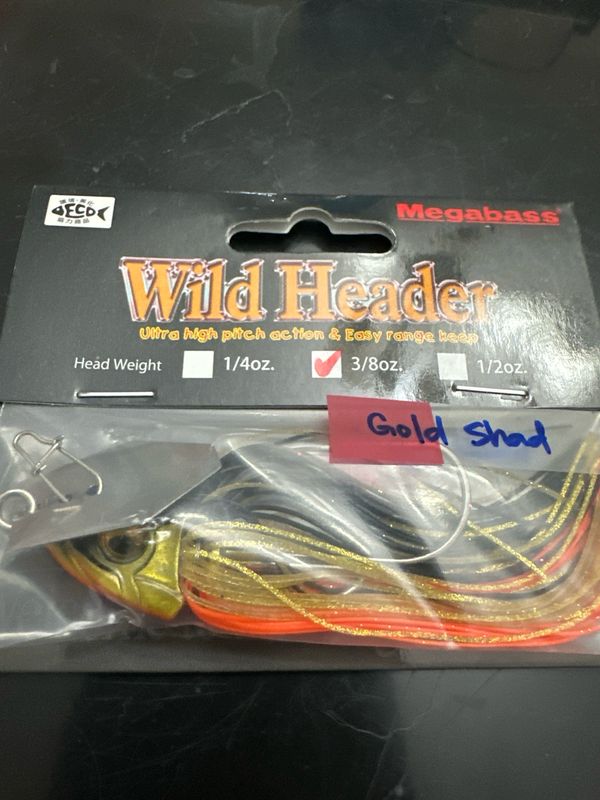 Megabass Wild Header Gold Shad 3/8oz Very Rare/hard To Find. Exact Bait In Pictures. NIP