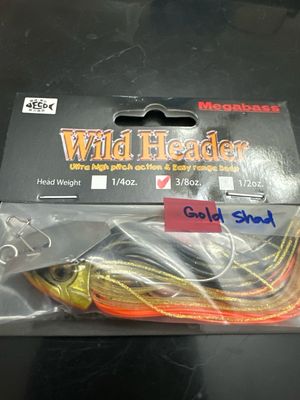 Megabass Wild Header Gold Shad 3/8oz Very Rare/hard To Find. Exact Bait In Pictures. NIP