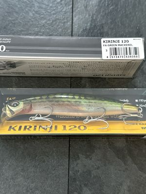 Megabass Kirinji 120 #3 FA Green Mackerel 120mm/21g/Floating Topwater Popper Saltwater Hooks