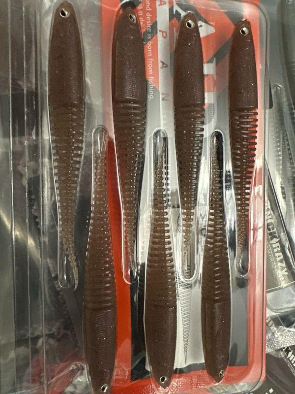 Raid Japan Slice Fish. 3.5” Cinnamon Shrimp. 7 Pieces Per Pack. NIP