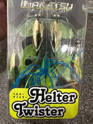 Imakatsu Helter Twister #ZX-020 Exact Bait In Pics. 4 Willow Blade 3/8oz JDM Chatterbait. NIP