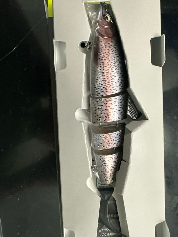 Imakatsu Javallon Hard Mamba 150. #297 3D Rainbow Trout. Exact Bait In Pics. 215mm (8.5”) 2.1oz. With Long Spare Tail Included New In Box.