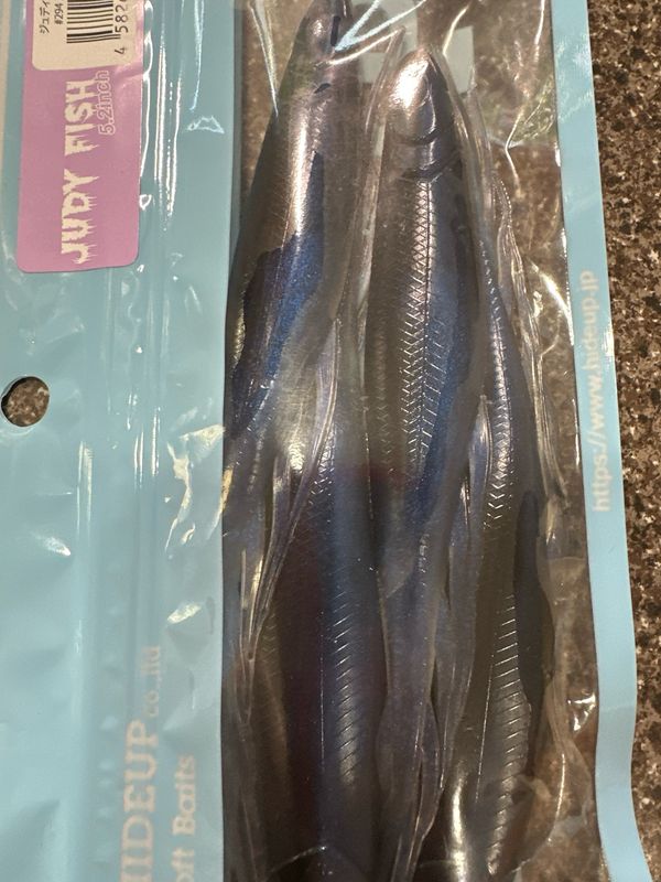 HideUp Judy Fish 5.2inch #294 Smoke Pro Blue. 4baits/pack