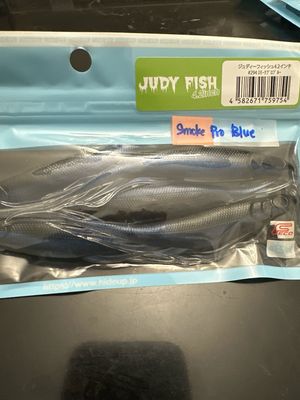 HideUp Judy Fish 4.2inch #294 Smoke Pro Blue 5baits/pack