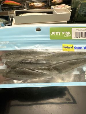 HideUp Judy Fish 4.2inch #141 Natural Green Blue 5baits/pack