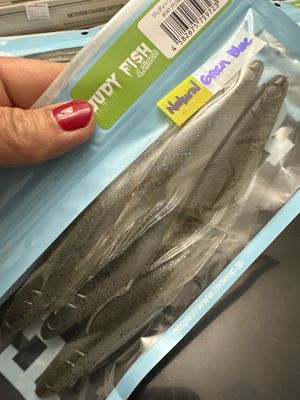 HideUp Judy Fish 4.2inch #141 Natural Green Blue 5baits/pack