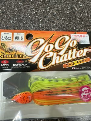 Geecrack GoGo Chatter NEW Heavy Duty JDM Chatterbaits. 3/8oz JDM Chatter. #016 Crazy Chart Gill. Made For Slow Retrieve, Equipped With Screw Lock Hook. NIP