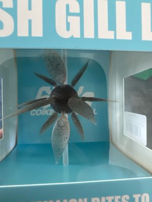 Coike Fish Gill L (NEW Hideup Urchin Bait). #142 Light Green Pumpkin/Black Blue Flake. Exact Bait In Pics. NIP