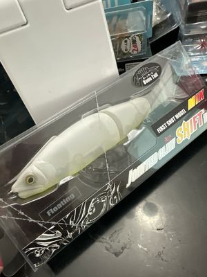 Gan Craft Jointed Claw Shift 183 (First Shot Model) #GAN-49 Impact Pearl White BT 180mm | 2oz Class | Floating