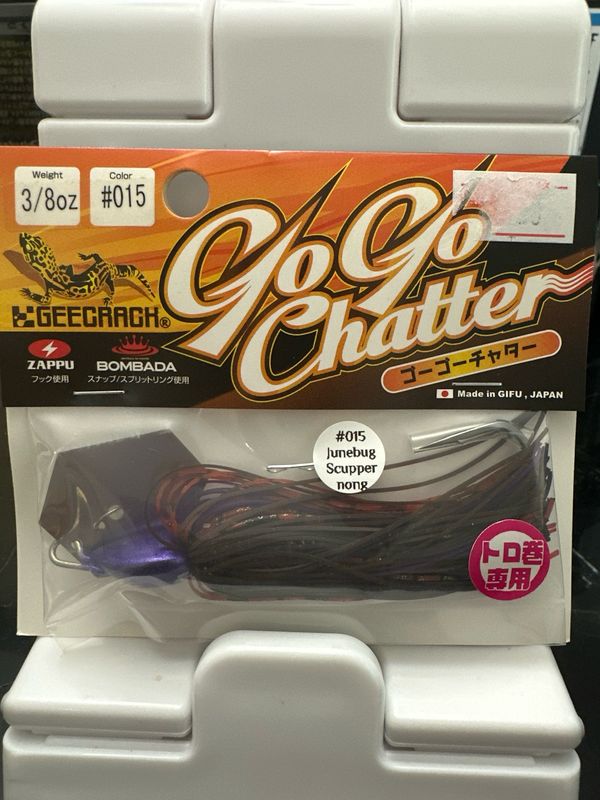 Geecrack Go Go Chatter 3/8oz #015 Junebug Scuppernong