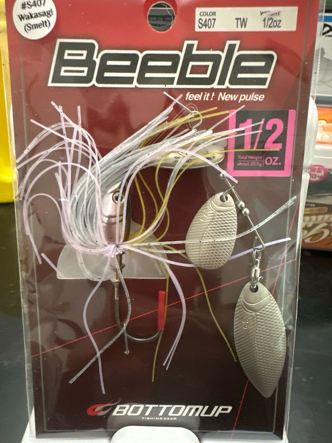 BottomUp Beeble TW 1/2oz #S407 Wakasagi (Smelt) Spinnerbait